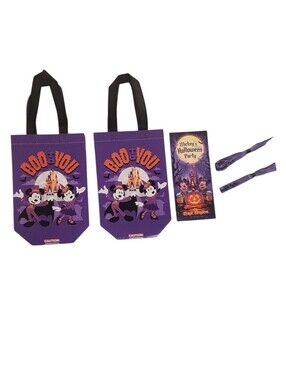 Disney Mickey's Not So Scary Halloween Party Boo To You Bag Map Wristband - 2025
